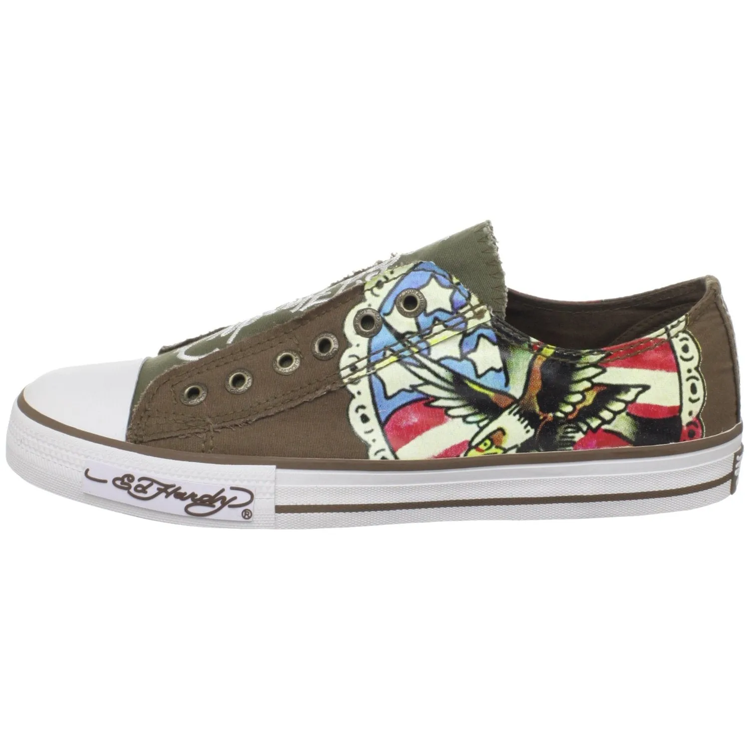 Ed Hardy Men's Chaud Fashion Sneaker,White-11SCD110M,8 M US