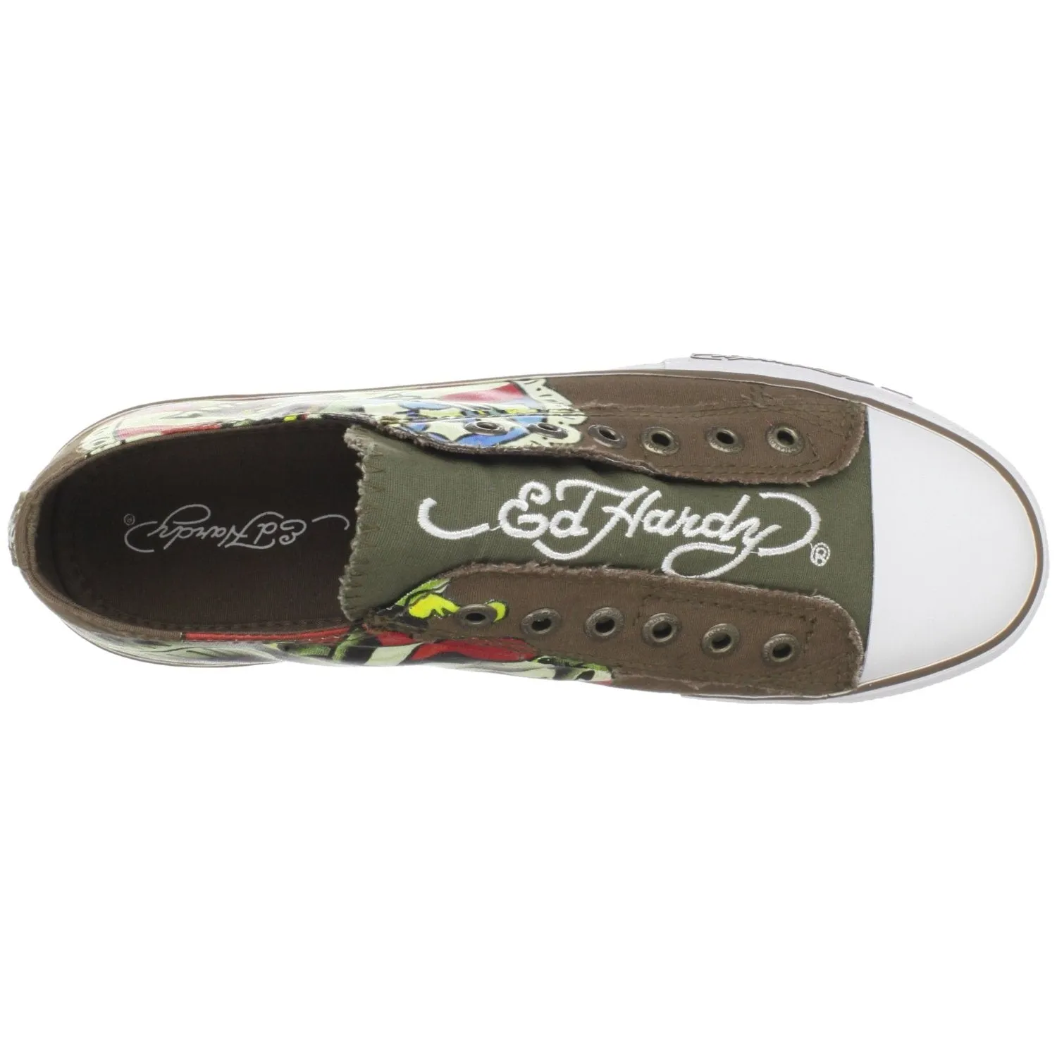 Ed Hardy Men's Chaud Fashion Sneaker,White-11SCD110M,8 M US