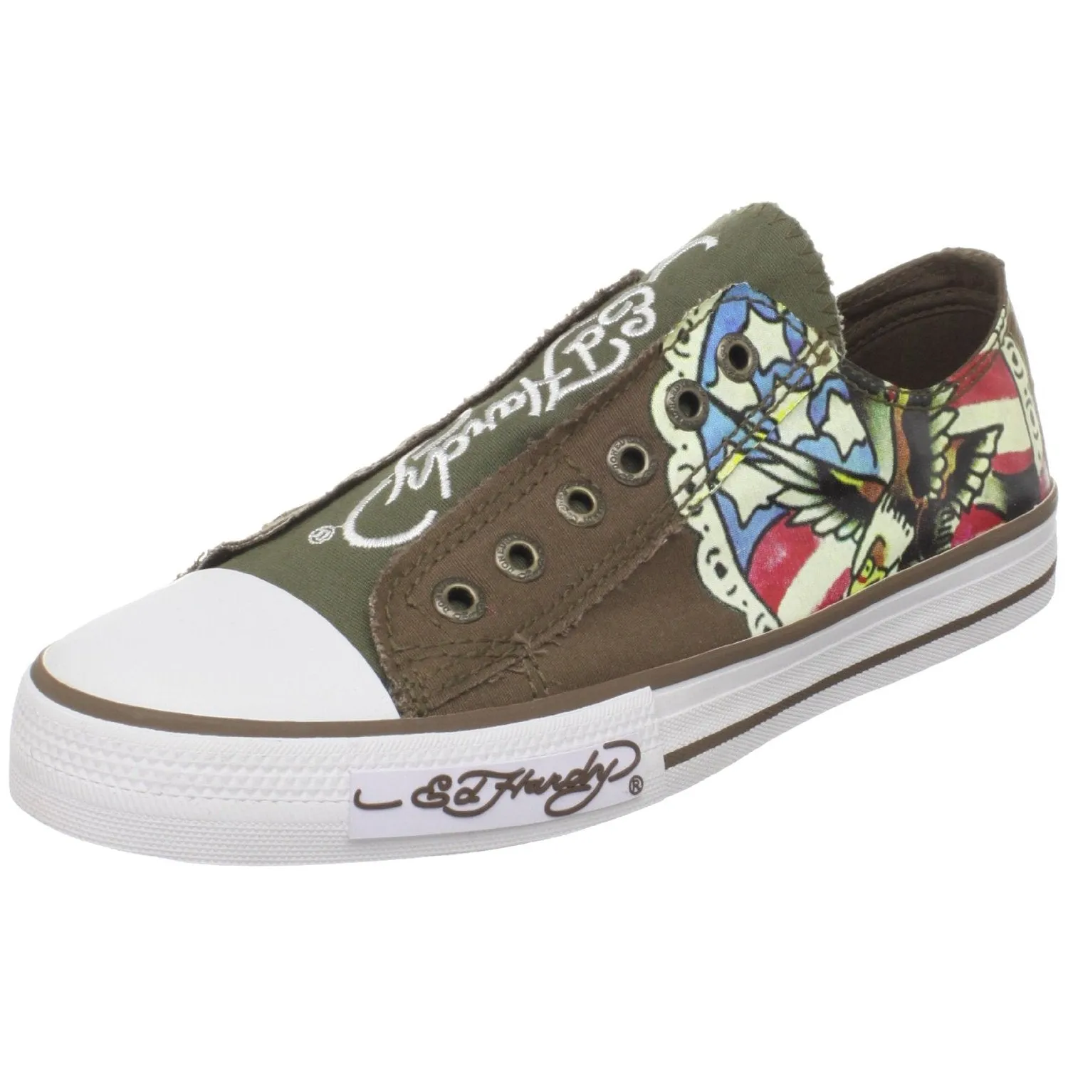 Ed Hardy Men's Chaud Fashion Sneaker,White-11SCD110M,8 M US