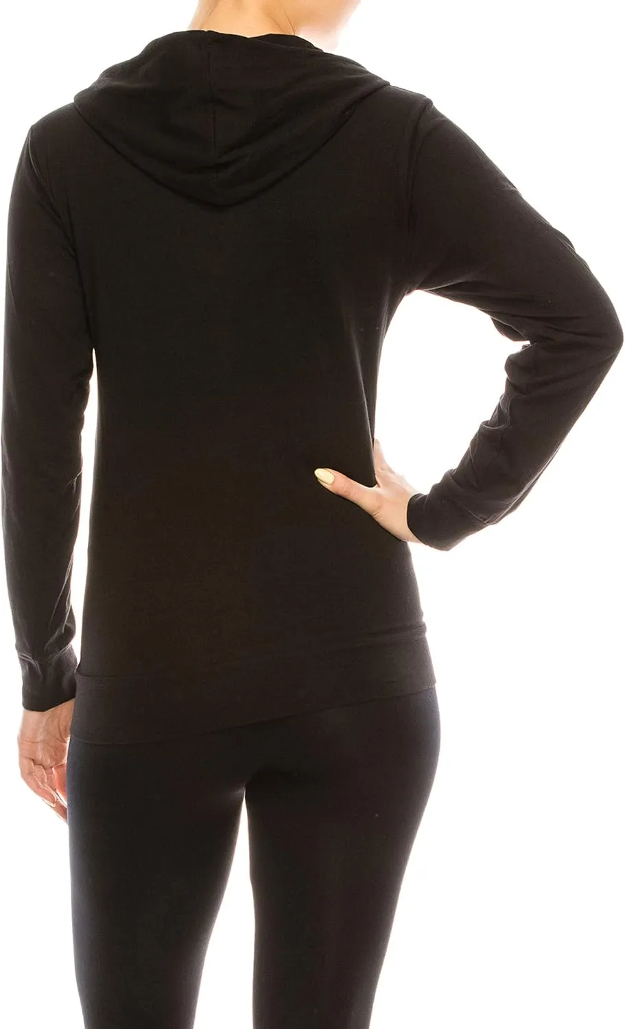 Eevee Women's Slim Fit Thin Lightweight Long Sleeve Zipped Up Hoodie Sweatshirt w/Pockets…