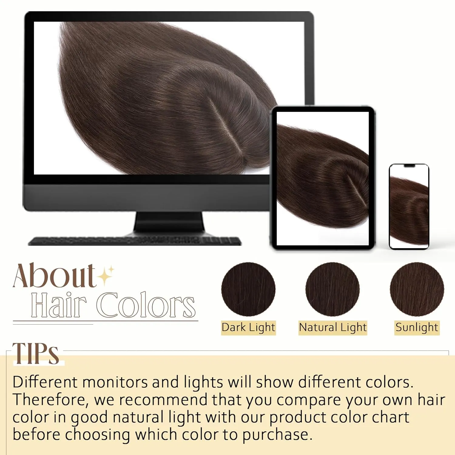 Elailite Human Hair Toppers for Women Real Human Hair Thin 4.7"x3.9" Silk Base Clip in Remy Hairpieces 8 Inch Sandy Blonde mix Bleach Blonde