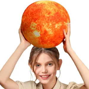 ELAINREN Soft Planet Sun Plush Toy Realistic Stuffed Space Planet Toy Cute Solar System Planet Plushie Doll Gifts/10.6''