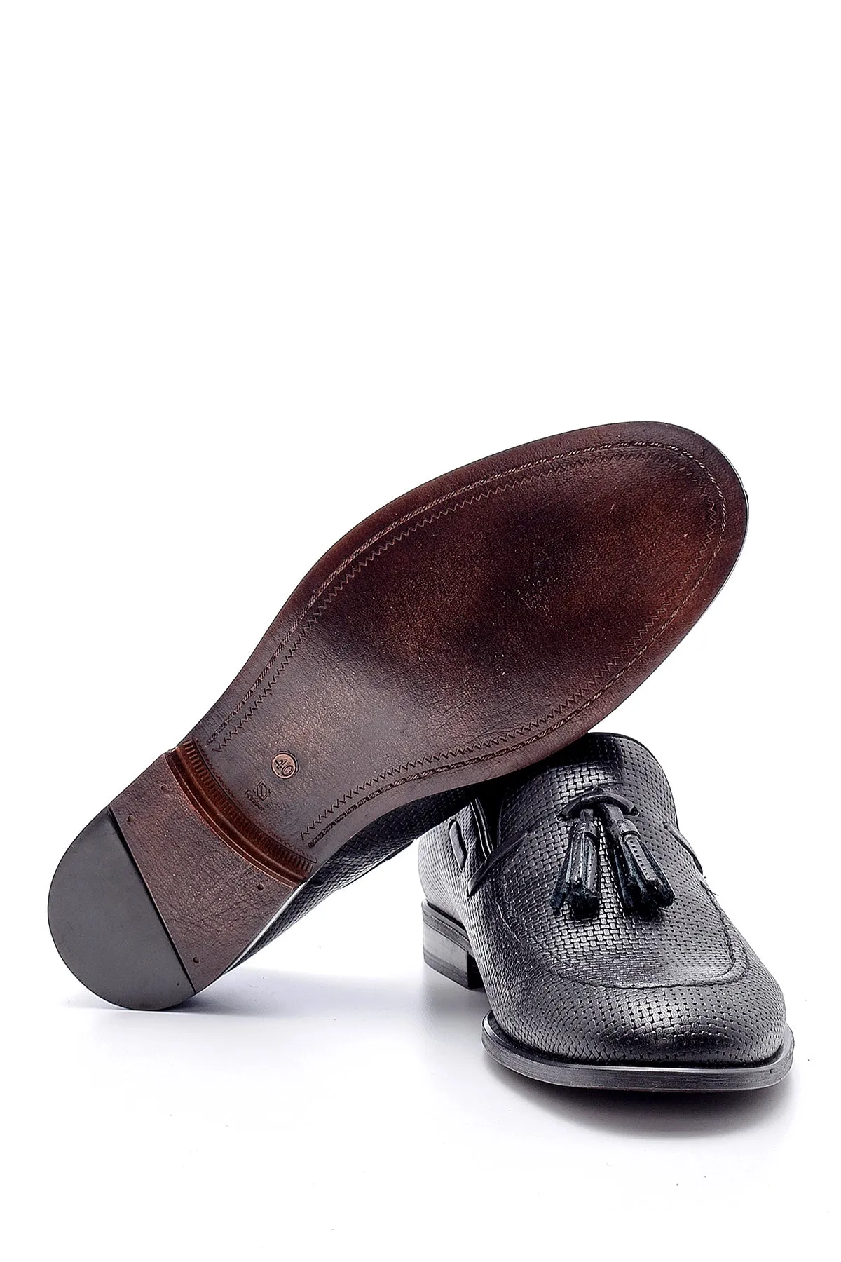 Erkek Deri Baskılı Loafer