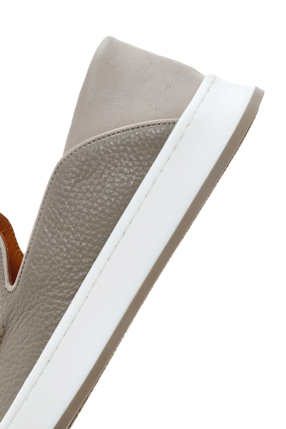 Erkek Vizon Deri Casual Loafer