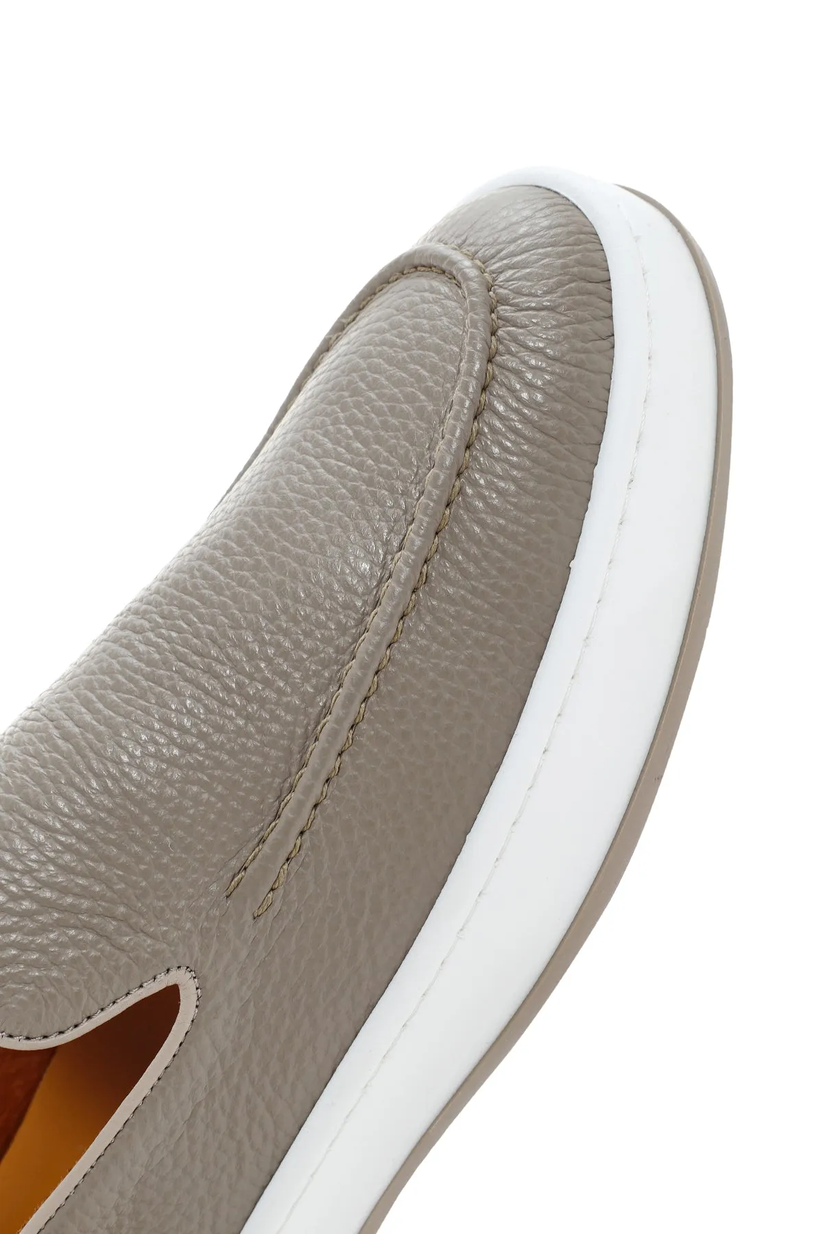Erkek Vizon Deri Casual Loafer