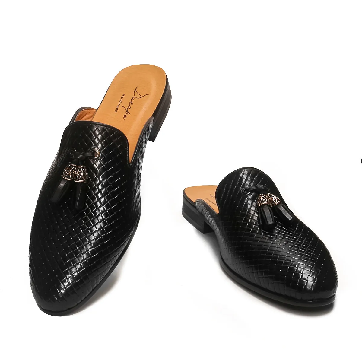 Exquisite Woven Tassel Detail Mule