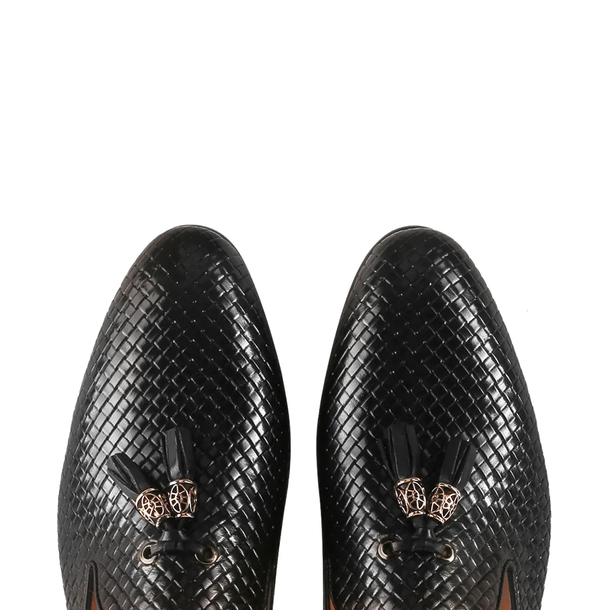 Exquisite Woven Tassel Detail Mule