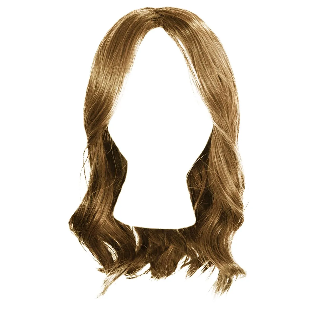 Fetching Beauty Should-Length Layered Wig With Flowing Waves by Hairuwear, Average Cap - Brown Blond