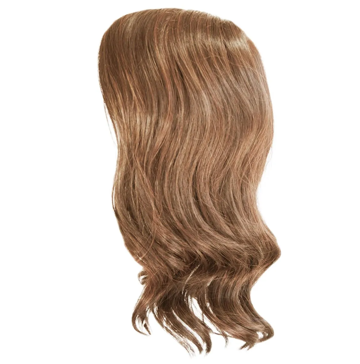 Fetching Beauty Should-Length Layered Wig With Flowing Waves by Hairuwear, Average Cap - Brown Grey