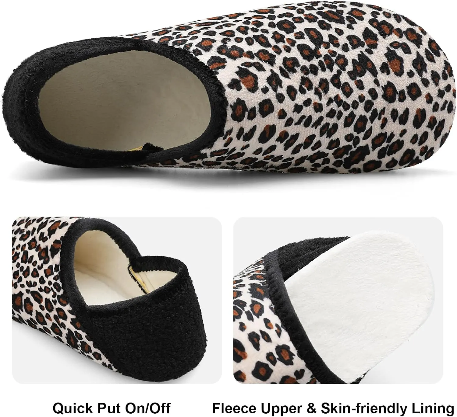 Fires Womens Mens Slippers with Rubber Sole Soft-Lightweight House Slipper Socks Around House Shoes Non Slip Indoor/Outdoor
