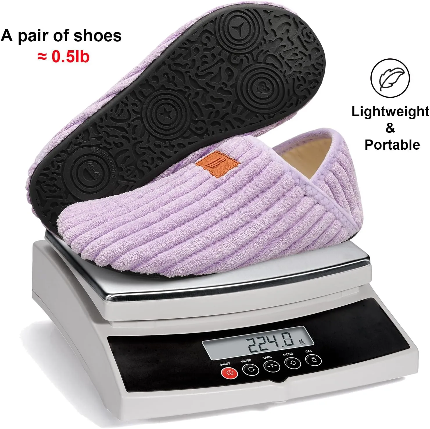 Fires Womens Mens Slippers with Rubber Sole Soft-Lightweight House Slipper Socks Around House Shoes Non Slip Indoor/Outdoor