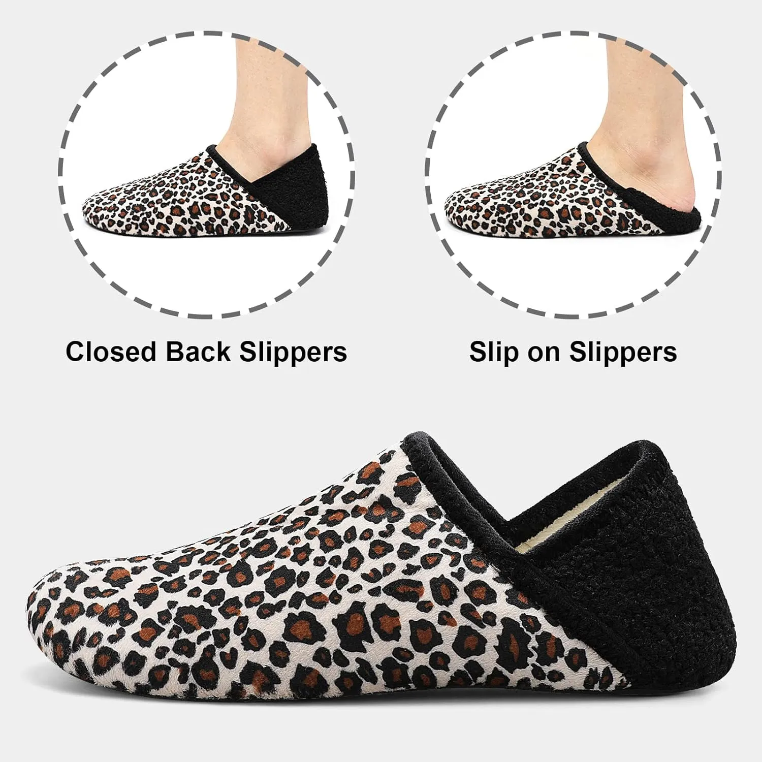 Fires Womens Mens Slippers with Rubber Sole Soft-Lightweight House Slipper Socks Around House Shoes Non Slip Indoor/Outdoor