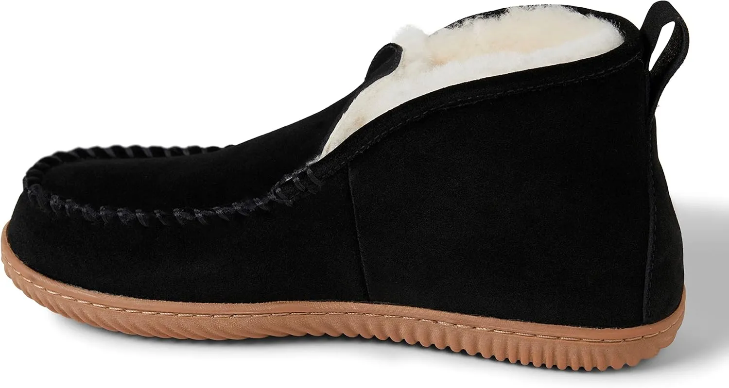 Fireside by Dearfoams Men's Rockhampton Indoor/Outdoor Shearling Boot Slipper