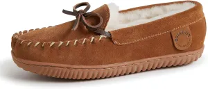 Fireside by Dearfoams Women's Alice Springs Shearling Indoor/Outdoor Moccasin Slipper