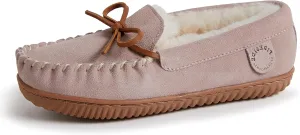 Fireside by Dearfoams Women's Alice Springs Shearling Indoor/Outdoor Moccasin Slipper