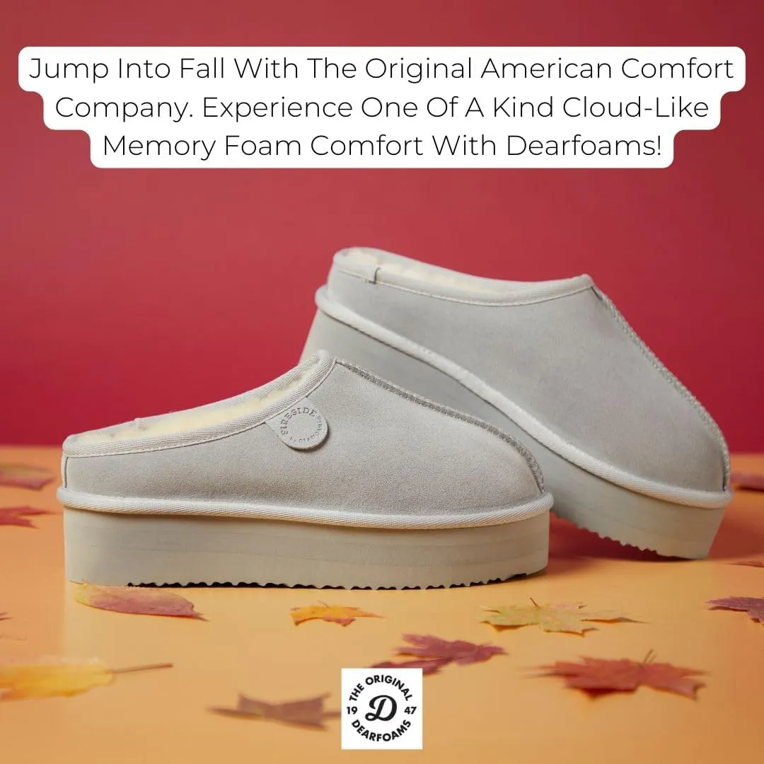 Fireside by Dearfoams Women's Greta Genuine Shearling Indoor Outdoor Clog