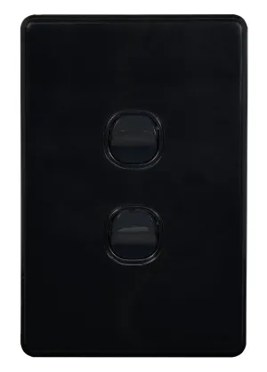 Flat Cat Slimline 2 Gang Complete Switch