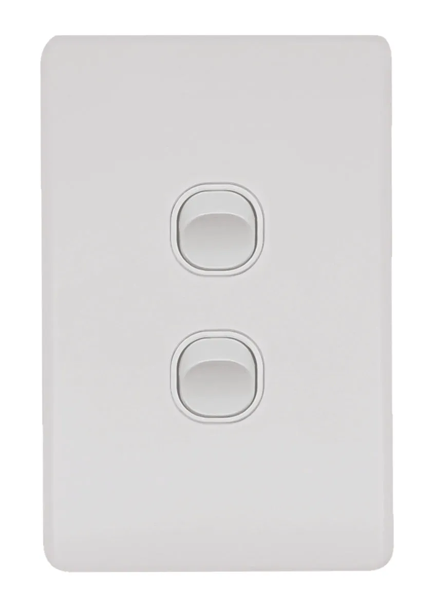 Flat Cat Slimline 2 Gang Complete Switch