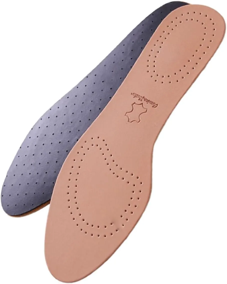 Flat Shoes Insoles Soft Thick Cowhide Inserts Foot Care for Women's Shoes
