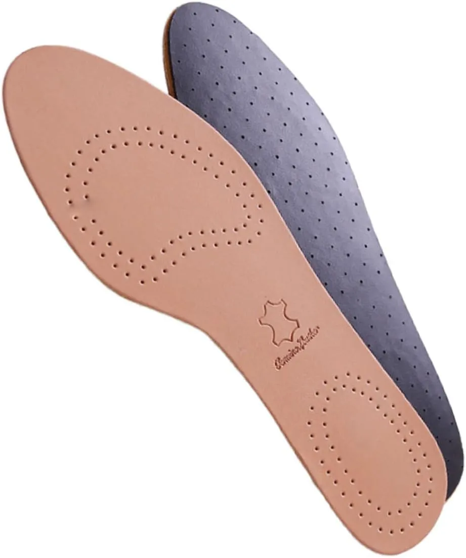 Flat Shoes Insoles Soft Thick Cowhide Inserts Foot Care for Women's Shoes