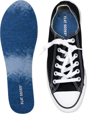 FLAT SOCKS No Show Socks, Sockless Shoe Liner, No Slipping, No Stinking, Washable Barefoot Shoe Insert, Classic