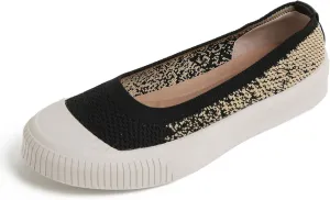 Flats for Women Knit Shoes Round Toe Ballet Flats Slip On Walking Flat Shoe Comfort Soft