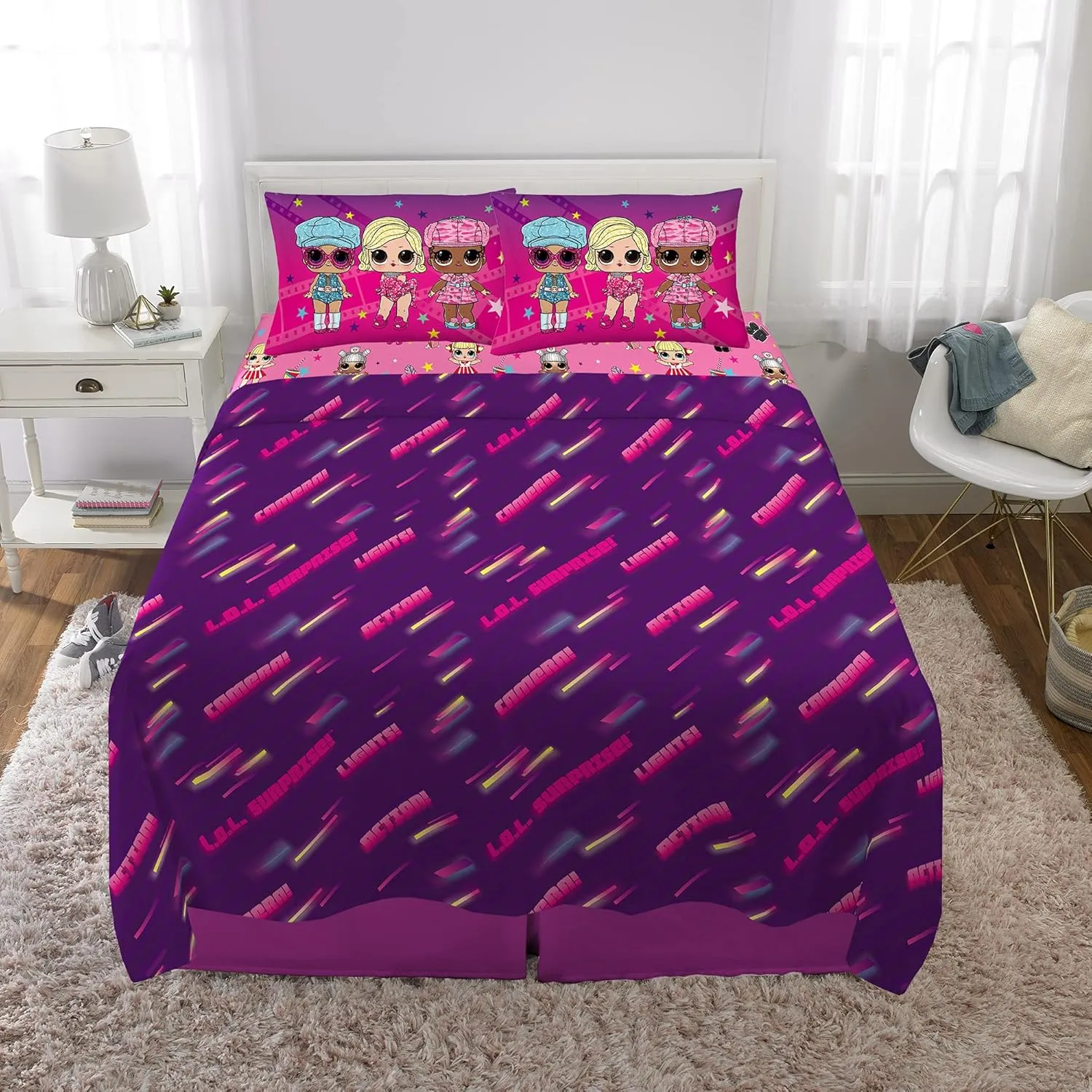Franco Kids Bedding Super Soft Microfiber Sheet Set, Full, LOL Surprise