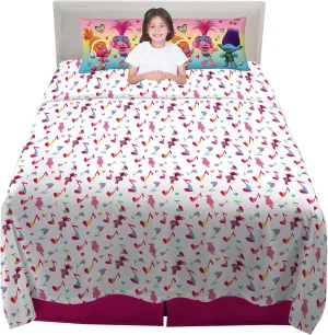 Franco Kids Bedding Super Soft Sheet Set, 4 Piece Full Size, Trolls(Print May Vary)