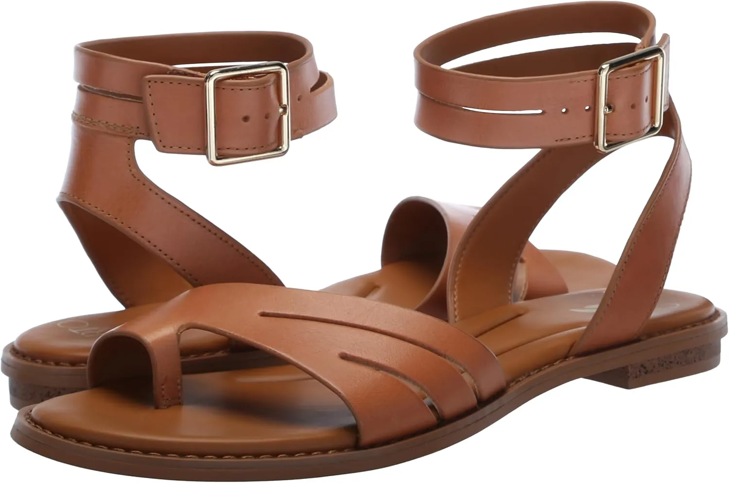 Franco Sarto Women's Greene Ankle Strap Flat Sandals