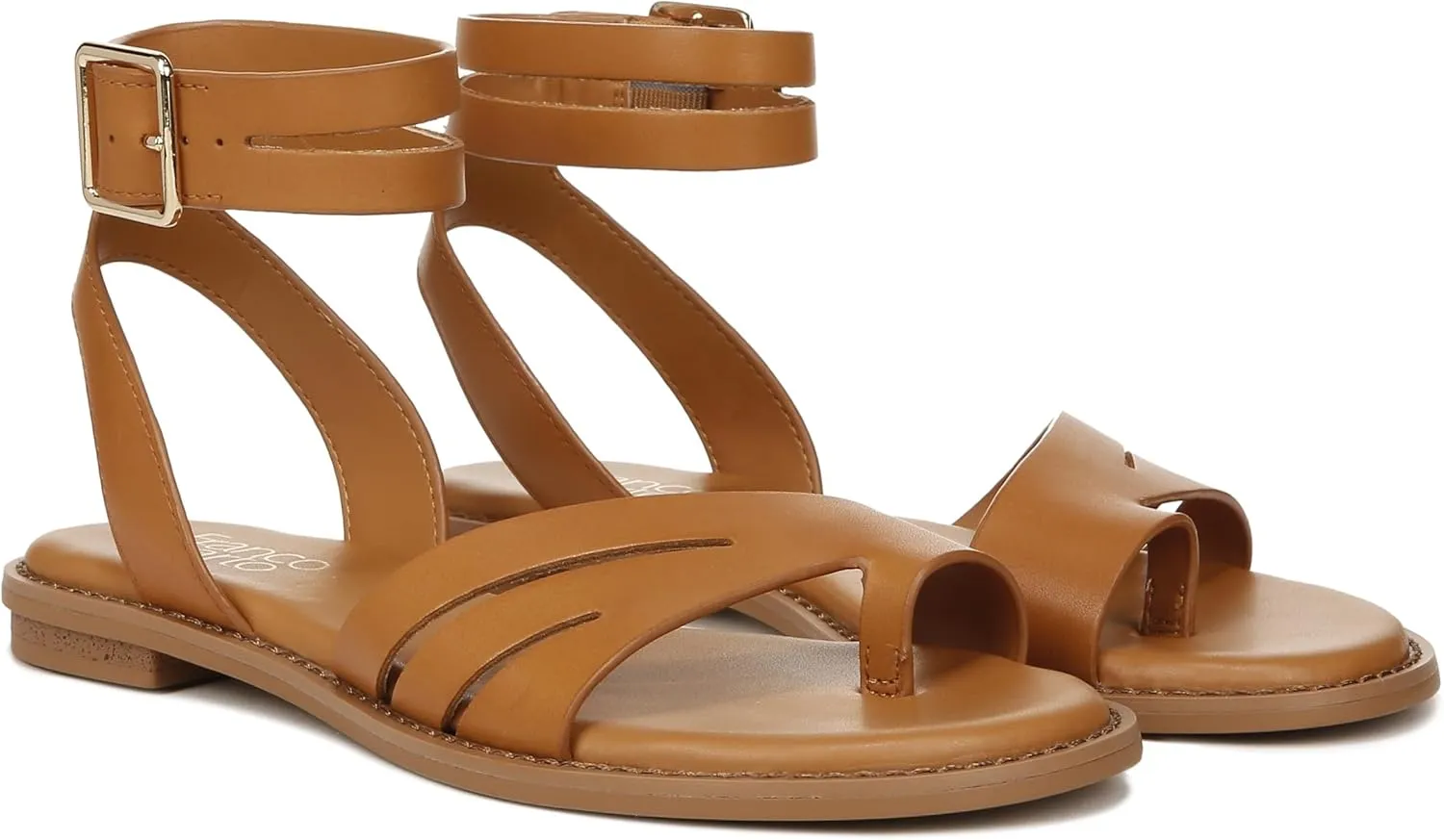 Franco Sarto Women's Greene Ankle Strap Flat Sandals