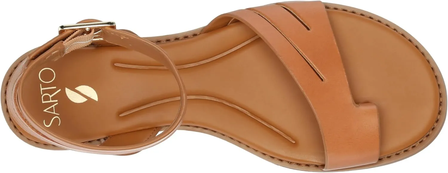 Franco Sarto Women's Greene Ankle Strap Flat Sandals