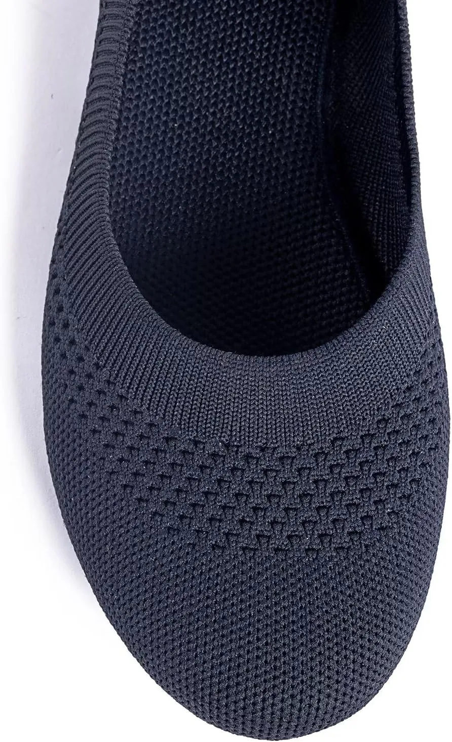 Frank Mully Women’s Ballet Flat Shoes Knit Dress Shoes Round Toe Slip On Ballerina Walking Flats Shoes for Woman Low Wedge Comfort Soft