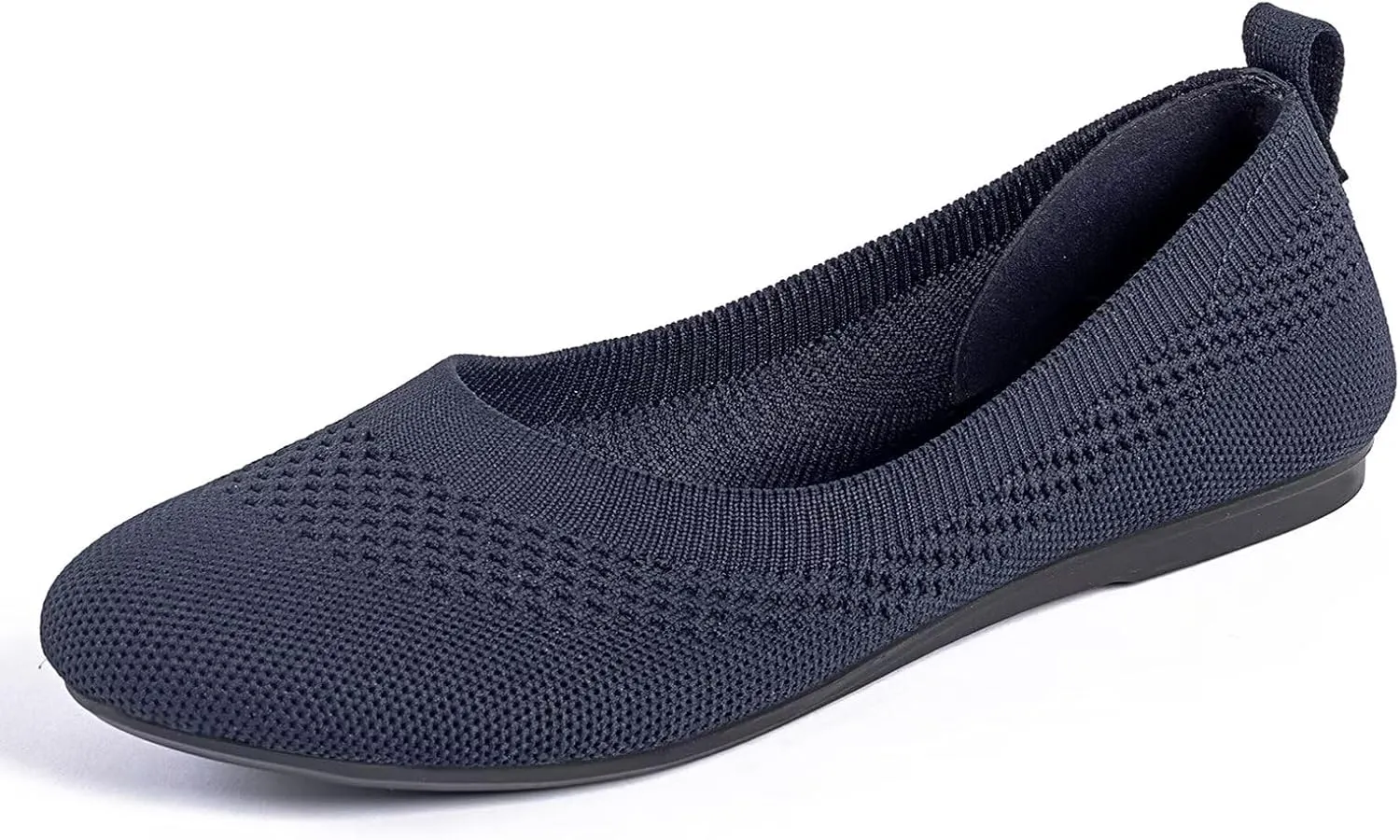 Frank Mully Women’s Ballet Flat Shoes Knit Dress Shoes Round Toe Slip On Ballerina Walking Flats Shoes for Woman Low Wedge Comfort Soft
