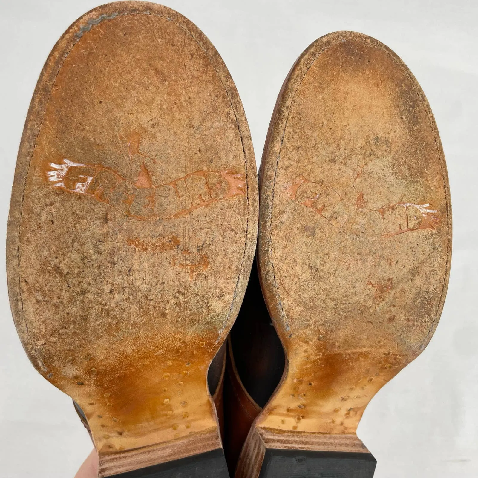 Freebird by Steven Malena Heeled Mule Clog Brown Tan Leather Neutral Saddle Shoe Size 7