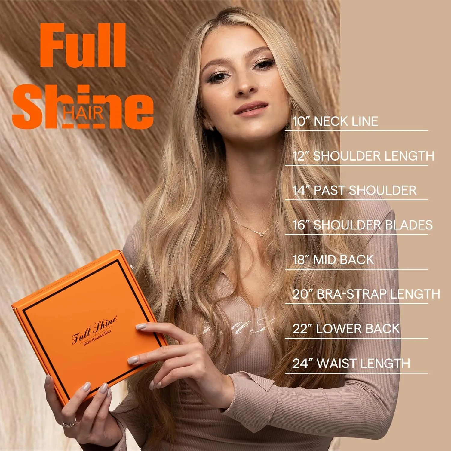 Full Shine Copper Tape in Human Hair Extensions Color 550 Hair Extensions Tape in 14Inch Orange Red Remy Seamless Skin Weft 50Gram 20Pcs Natural Invisible Extension for Wedding
