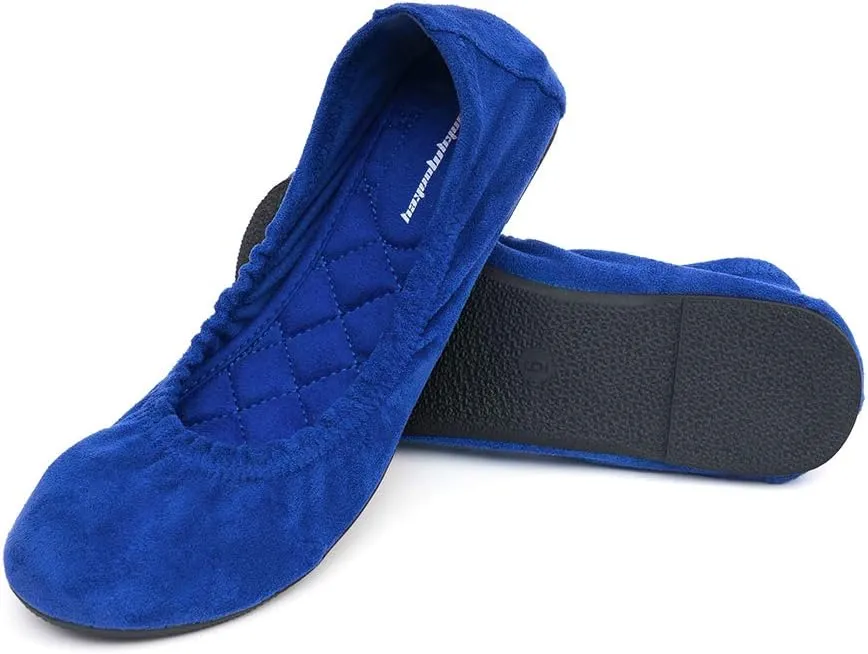 FUNKYMONKEY Women's Ballet Flats Soft Round Toe Comfortable Shoes
