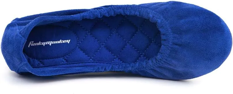 FUNKYMONKEY Women's Ballet Flats Soft Round Toe Comfortable Shoes