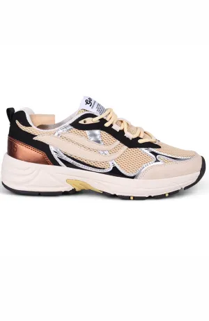 G-eco '99 metallic off-white black silver sneaker
