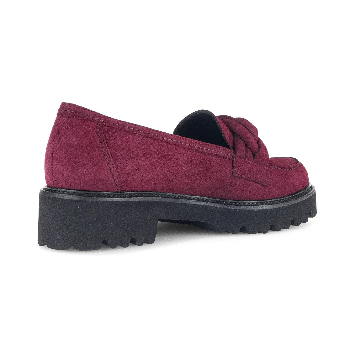 GABOR Aubergine ruskind loafer
