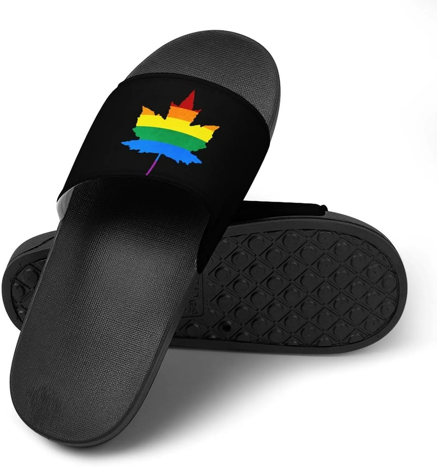Gay Proud Maple LGBTQ Shower Sandals Home Slippers Non-Slip Quick Drying Beach Bathroom Slipper