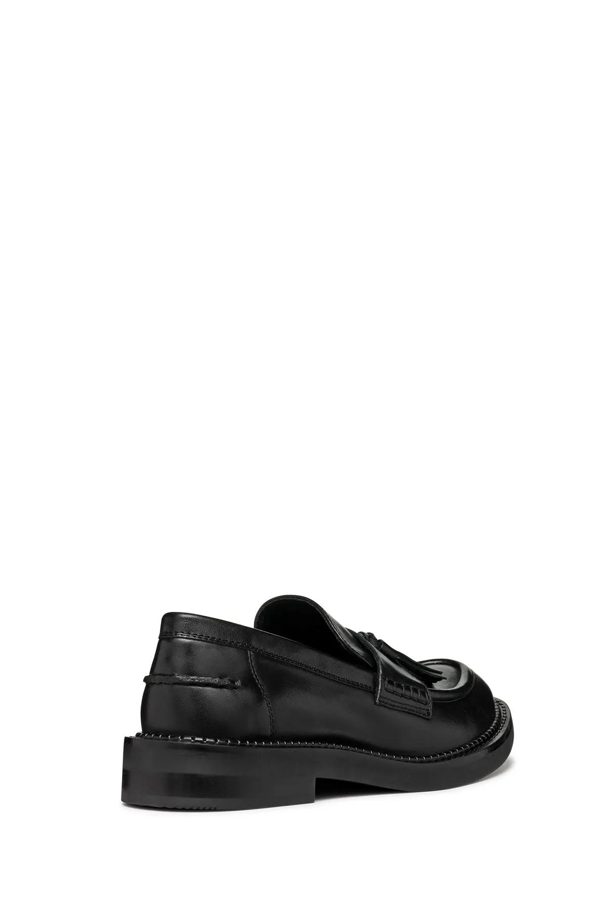 Geox Kadın Siyah Serilda Deri Maskülen Loafer