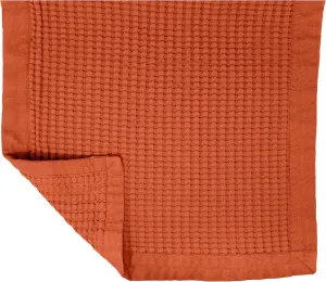 GILDEN TREE Bathroom Mat Absorbent Cotton Quick Dry for Shower, Bath & Bathtub Washable Thin, Modern Style (Clay)