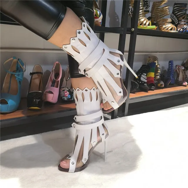Gladiator Thin High Heel Boots