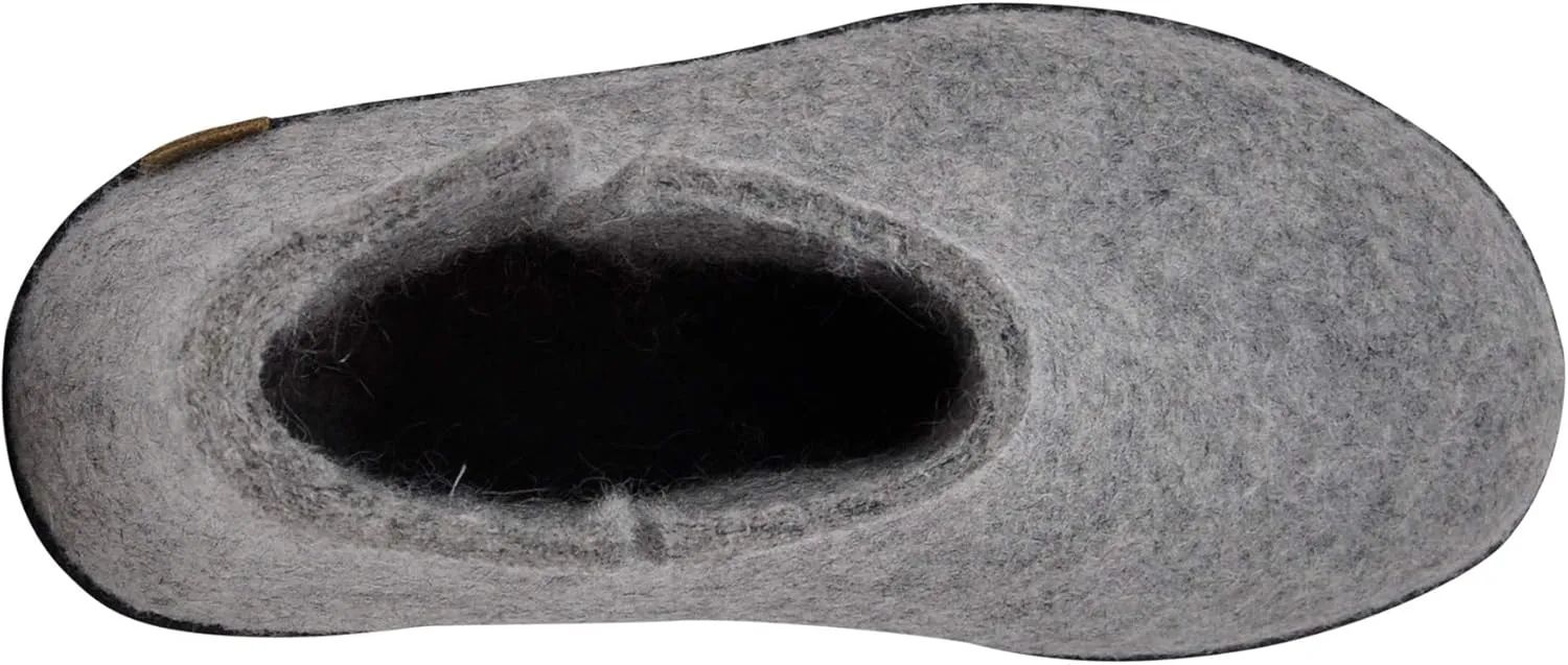 Glerups 100% Gotland Sheep Wool Boot Slipper with rubber sole - Unisex