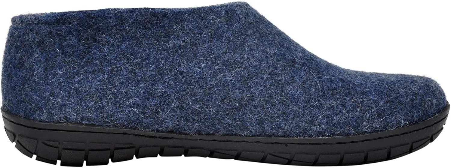 Glerups 100% Gotland Sheep Wool Shoe Slipper with rubber sole - Unisex
