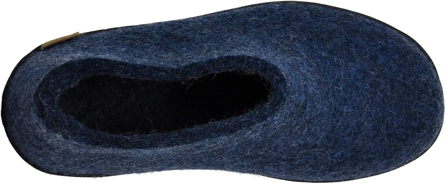 Glerups 100% Gotland Sheep Wool Shoe Slipper with rubber sole - Unisex