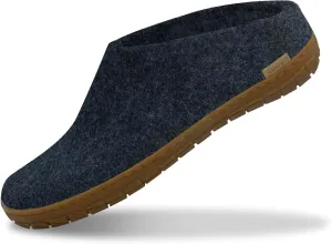 Glerups 100% Gotland Sheep Wool Slipper with rubber sole - Unisex Slip-on