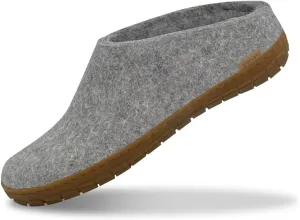 Glerups 100% Gotland Sheep Wool Slipper with rubber sole - Unisex Slip-on