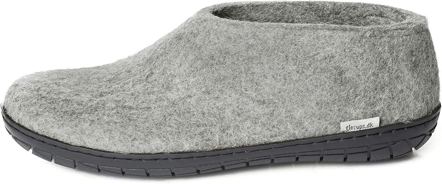 Glerups 100% high quality wool mix Shoe Slipper with rubber sole - Unisex