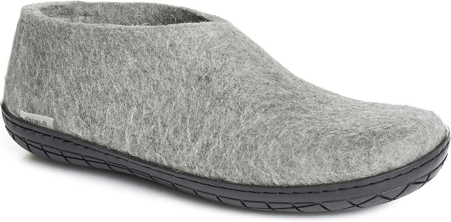 Glerups 100% high quality wool mix Shoe Slipper with rubber sole - Unisex